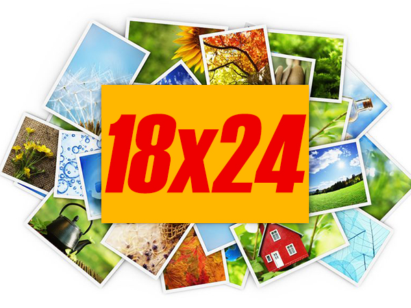 Печать фотографий 18х24