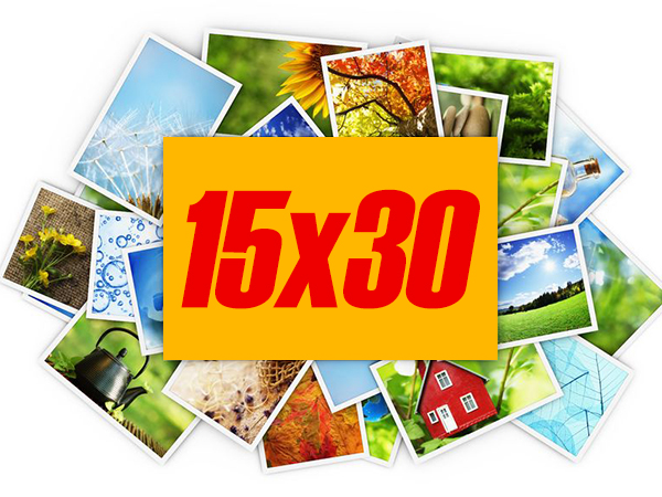 Печать фотографий 15х30
